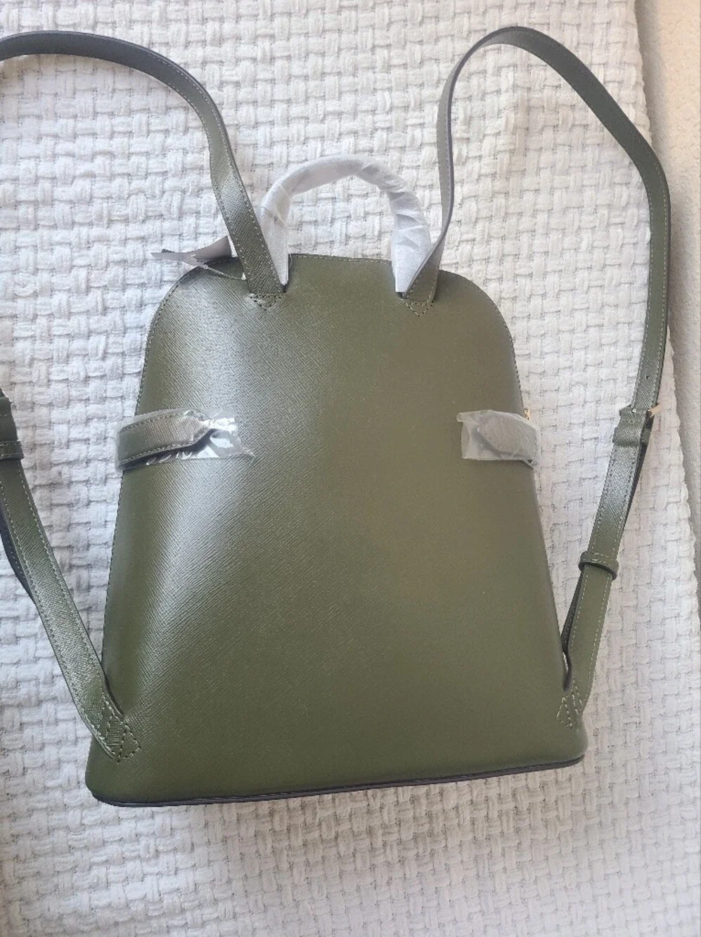 Kate Spade New York Olive Green Dome Backpack Saffiano Leather